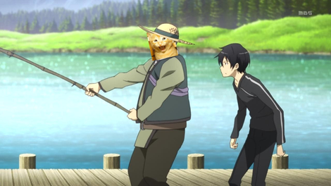 Dex enjoying his retirement, fishing for good Anime and K-Dramas.